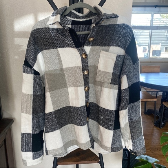 Plaid Shacket - Picture 1 of 8